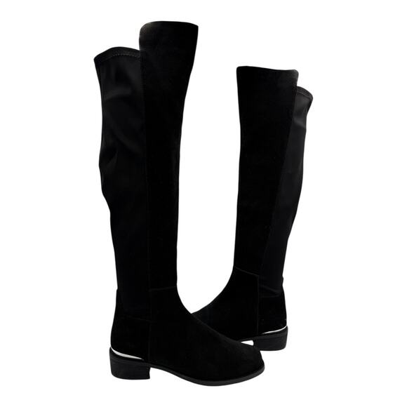Blondo Valina Boot NWT Over The Knee Waterproof Black Suede Size 7.5 - Picture 8 of 11